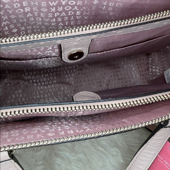 Kate Spade NWT $587 Retail Tags structure blush pebble leather Cross/shld bag - Picture 16 of 16